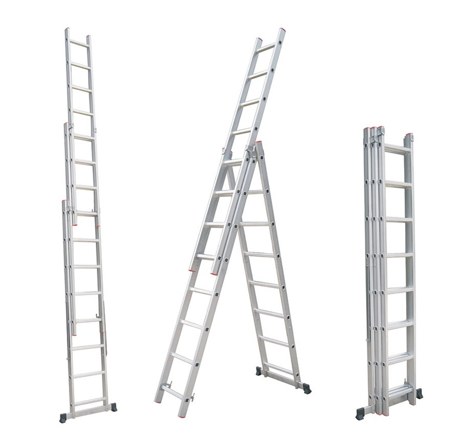 Aluminium Three Section Extension Ladder